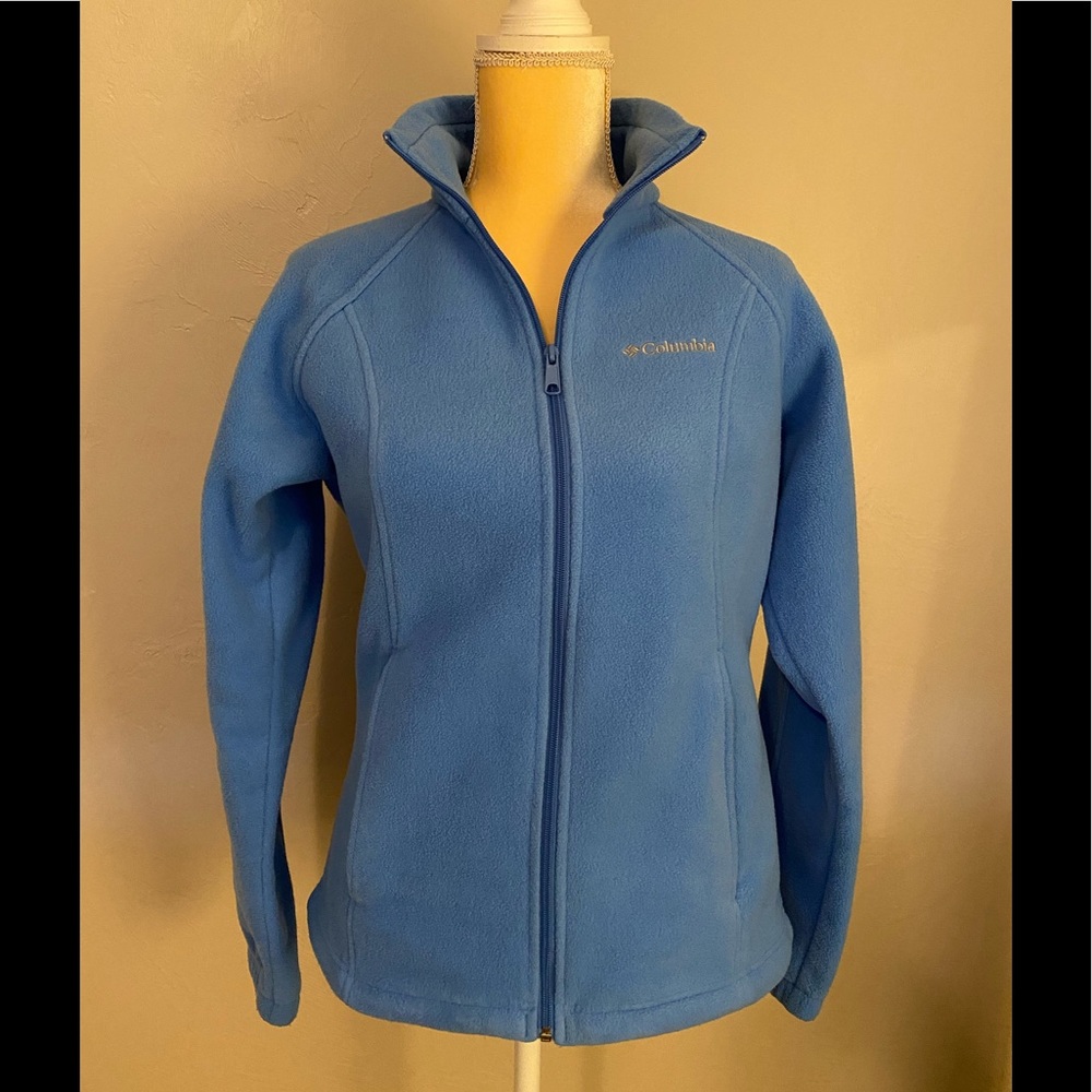 Columbia zip front fleece jacket